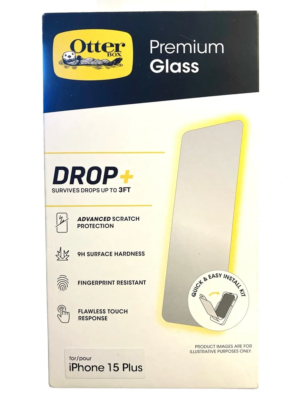 iPhone 15 Plus Screen Protectors ZAGG XTR3, Privacy, Otter Open Box 4-Bundle
